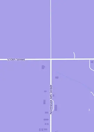 Street map around The Card Farmers, Pocahontas