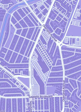 Street map around The Comic Bug, Inc., Culver City