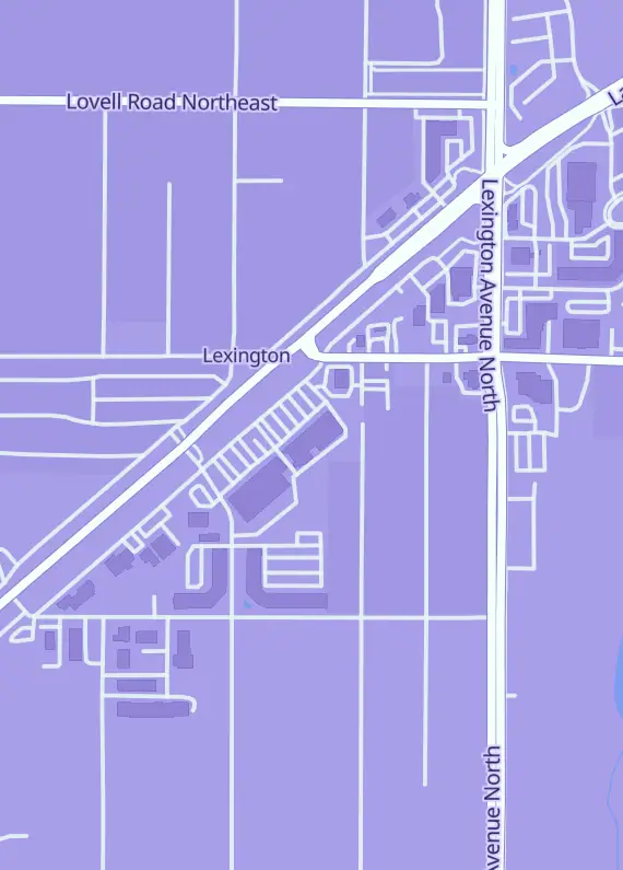 Street map around The Curious Crow Company, 9157 S Highway Dr, Circle Pines, MN