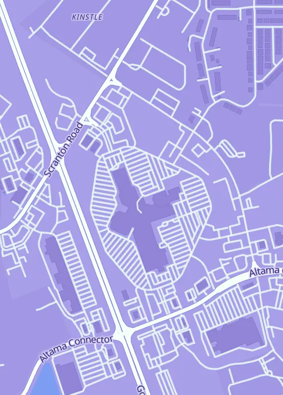 Street map around The Dwarven Dice Hall, 144 Mall Blvd, Brunswick, GA