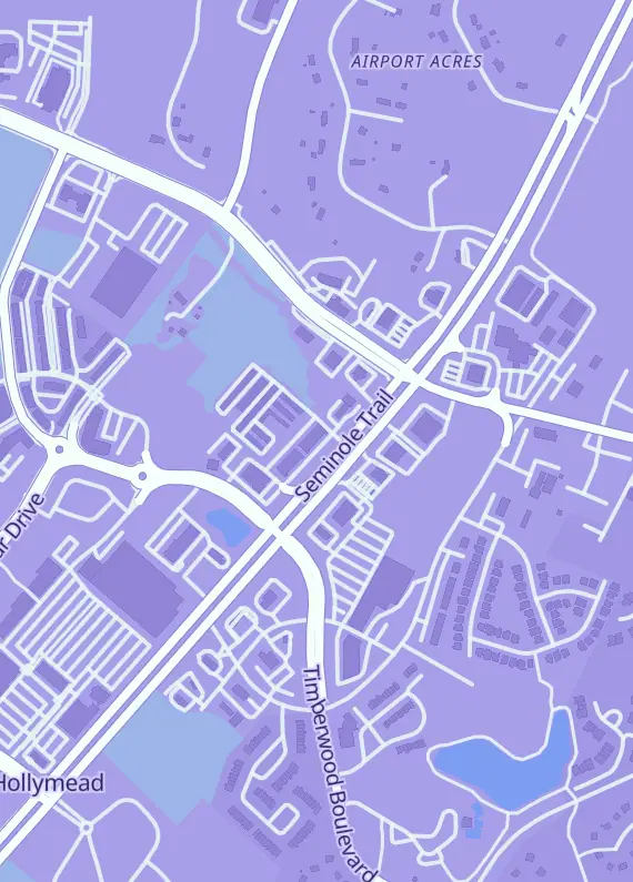Street map around The Forge Games & Hobbies, 3450 Seminole Trail Ste 105, Charlottesville, VA