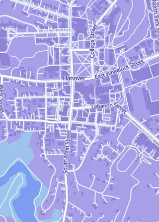 Street map around The Fourth Place, Hanover