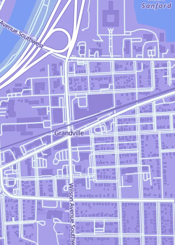 Street map around The Gaming Forge, 3901 Chicago Dr SW Ste 109, Grandville, MI
