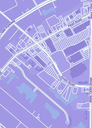 Street map around The Gaming Goat - Parma, OH, Middleburg Heights