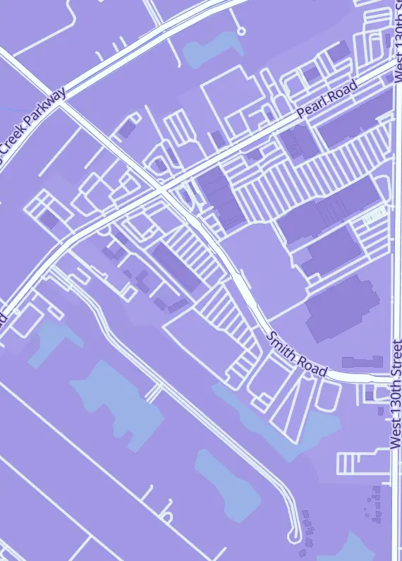 Street map around The Gaming Goat - Parma, OH, 13365 Smith Rd, Middleburg Heights, OH
