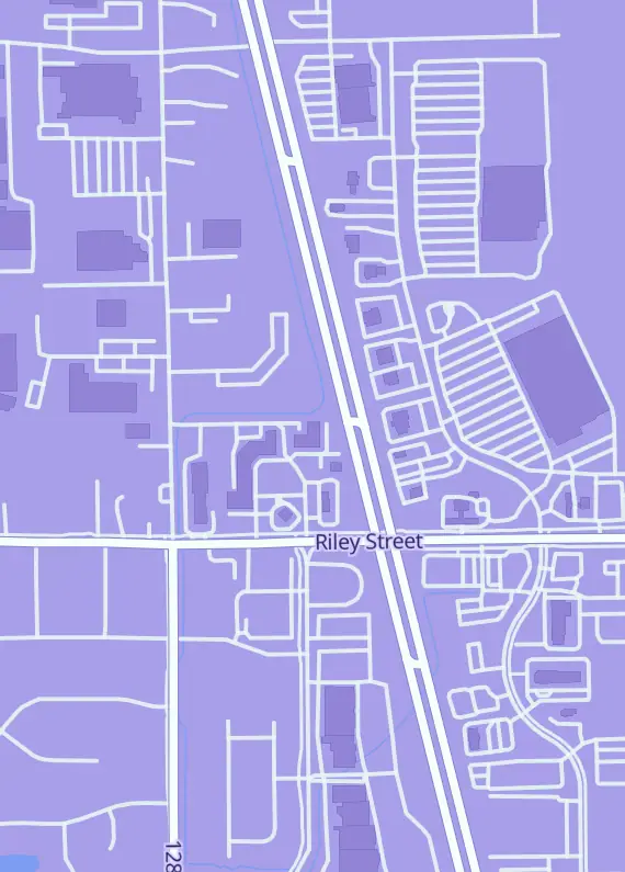 Street map around The Gaming Warehouse, 12659 Riley St, Holland, MI