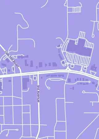 Street map around The Guild, Jasper