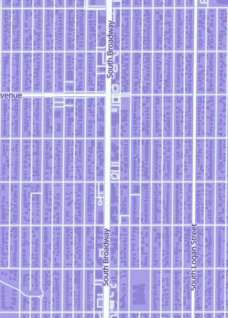 Street map around The Hobby Source, Englewood