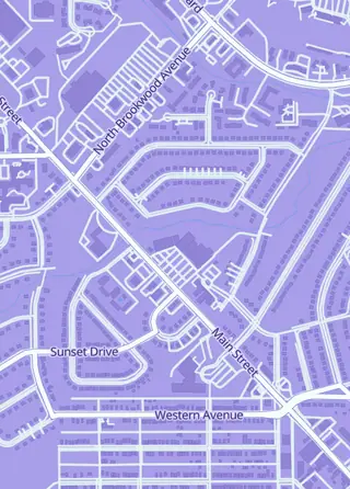 Street map around The Illuminaudi, Hamilton