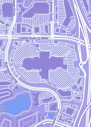 Street map around The Mana Dojo, Burnsville