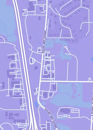 Street map around The Old Knight Games, Cannon Falls