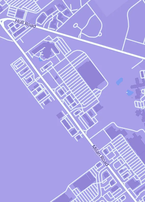 Street map around The POP! Shop, 4816 Milan Rd, Sandusky, OH