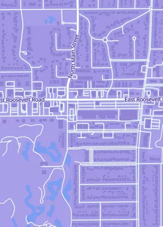 Street map around The Sandlot Sports Cards and Memorabilia, Glen Ellyn