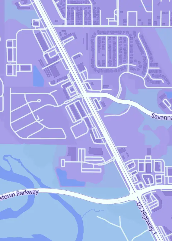 Street map around The Toy Father, 8703 S U.S. Hwy 1, Port St Lucie, FL