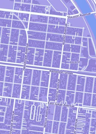 Street map around The Toys Squad: Juguetes Exclusivos de USA Directo a Tu Casa, Maywood