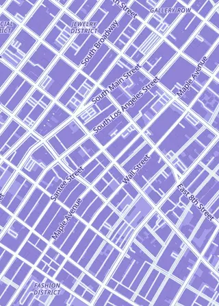 Street map around The Toys Squad, Los Angeles