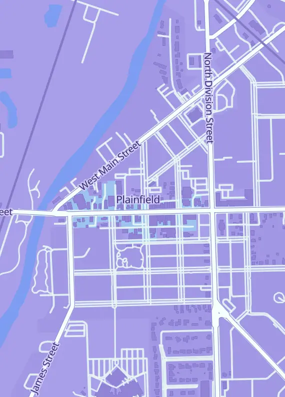 Street map around The Wandering Dragon Game and Puzzle Shoppe, 15032 S Des Plaines St, Plainfield, IL