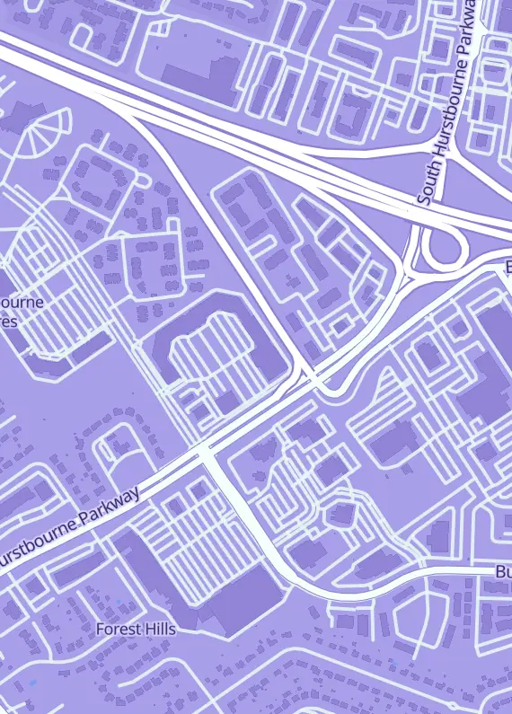 Street map around Through The Decades Gaming, 1850 S Hurstbourne Pkwy #108, Louisville, KY