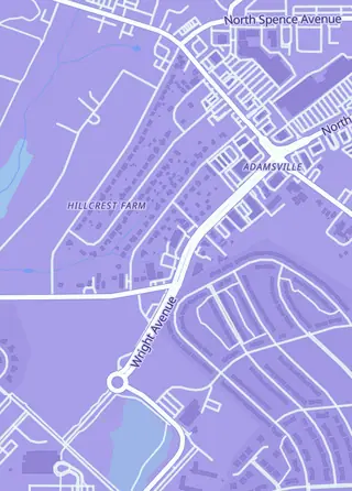 Street map around Tier Zer0 Gaming, Goldsboro