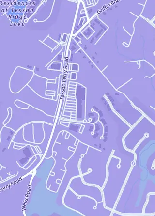 Street map around Time Warp Toys and More, St Louis