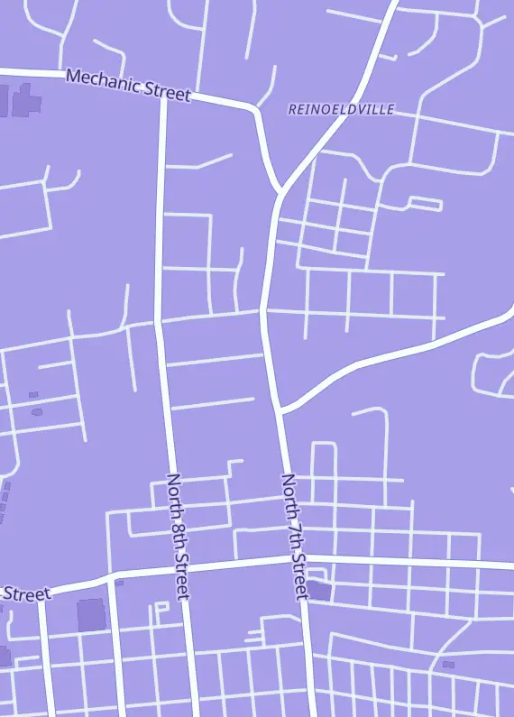 Street map around TJT Sports, 919 N 7th St, Lebanon, PA