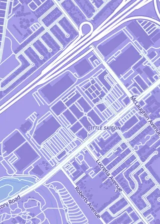 Street map around Tofu's Trading, San Jose