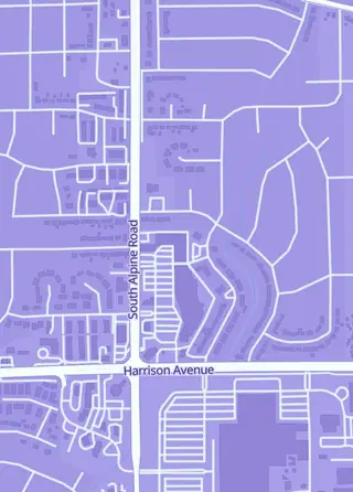 Street map around Top Cut Comics, Rockford