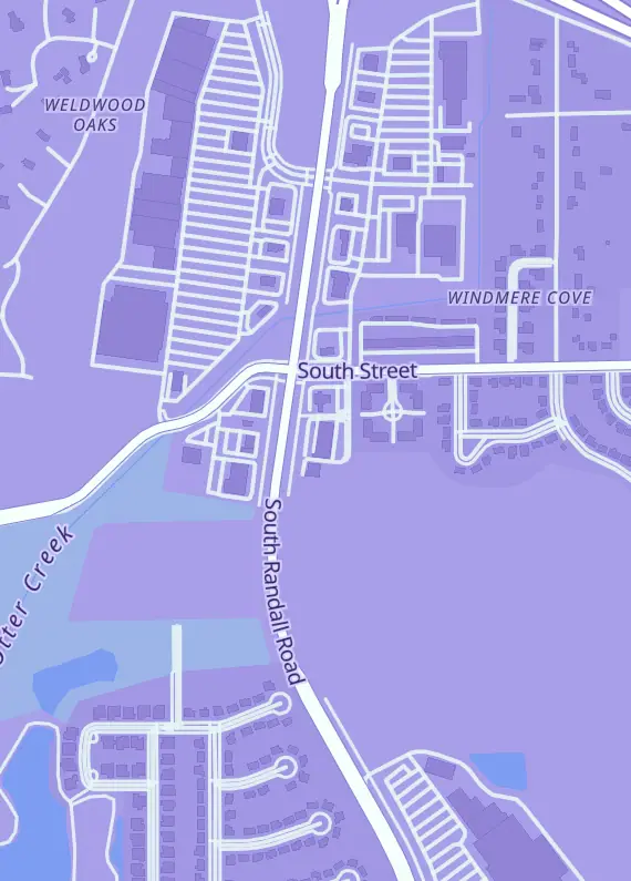 Street map around Top Shelf Sports Cards Elgin, 359 S Randall Rd, Elgin, IL