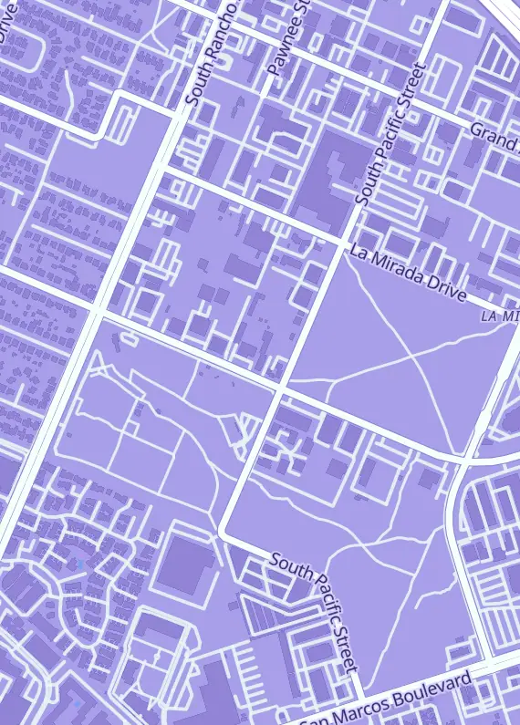 Street map around Toys In House Collectibles, 1520 Linda Vista Dr, San Marcos, CA