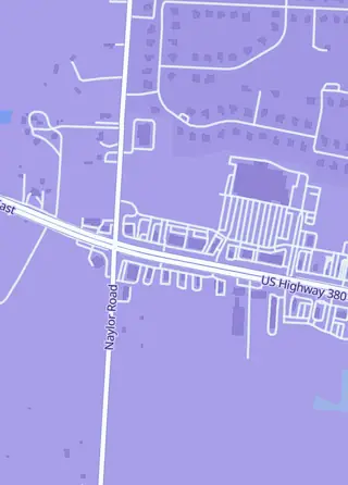 Street map around Trade Shop, Cross Roads