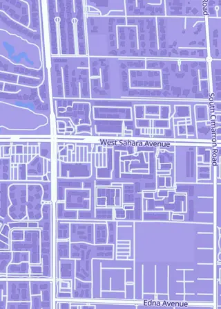 Street map around Trading Card Garage, Las Vegas