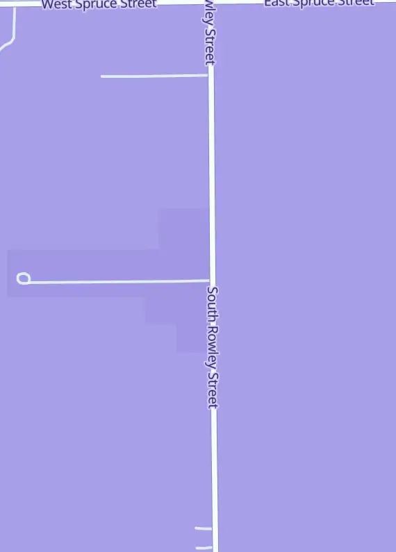 Street map around Tradingcardpuzzles, 2621 S Rowley St, Mitchell, SD