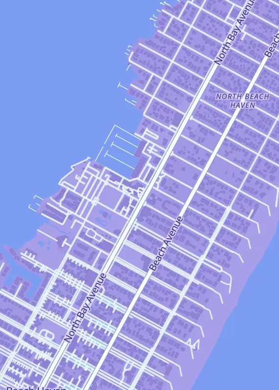 Street map around Trotta's Hobbies LBI, 325 9th St Unit 14, Beach Haven, NJ