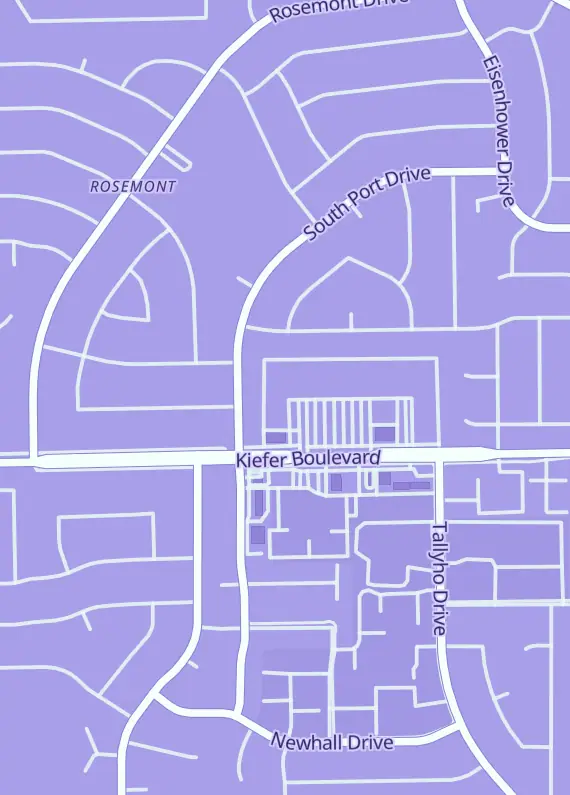 Street map around UltimateSpiceGaming LLC, 9121 Kiefer Blvd B, Sacramento, CA