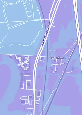 Street map around Underground Card Zone, Chillicothe