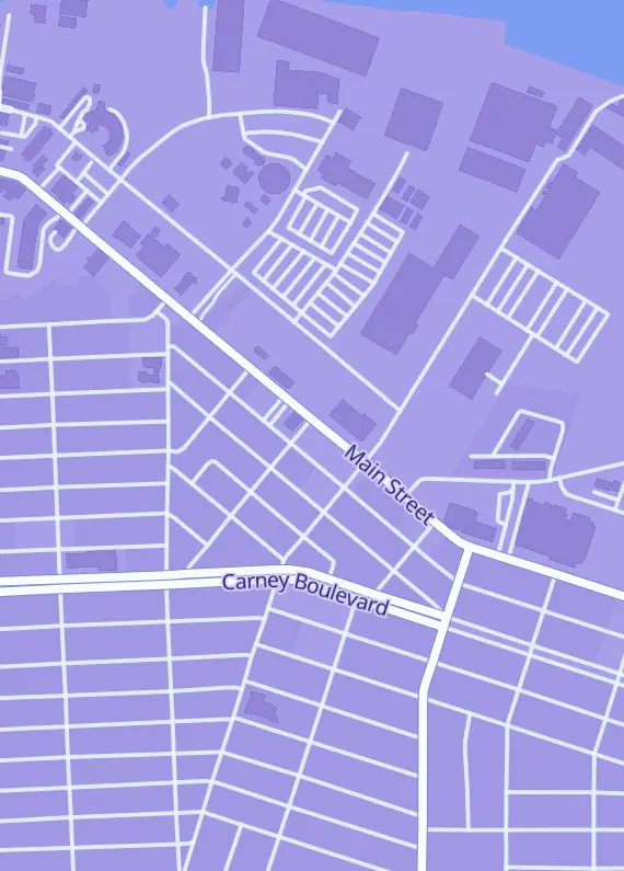 Street map around Undii's Cards & Collectibles, 1329 Main St, Marinette, WI