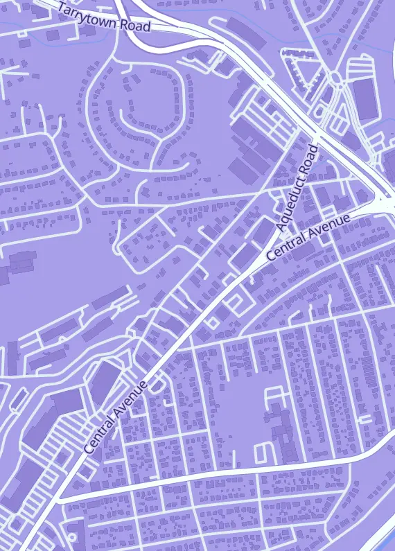 Street map around undiscovered Realm, 66 Fulton St, White Plains, NY