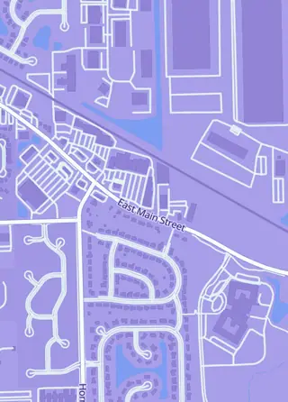 Street map around Valkyrie's Vault, Brownsburg