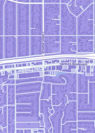 Street map around Valley Sports Cards, Memorabilia and Picture Framing, Tarzana