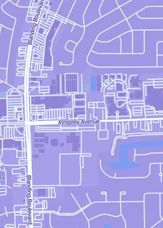 Street map around Variant Vault Comics and Cards, Orange Park
