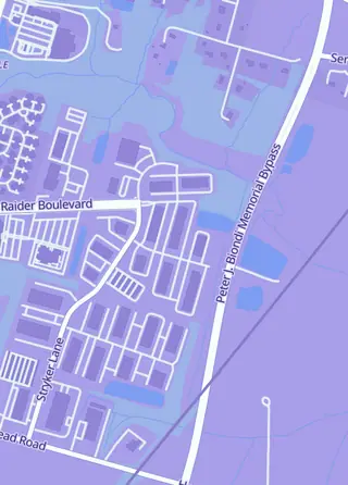 Street map around Vaulted Card Club, Hillsborough