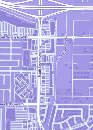 Street map around Vegas Singles Trading Cards, Las Vegas