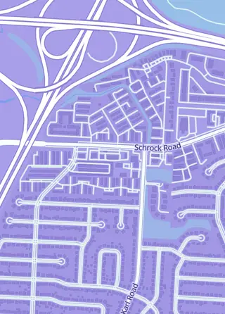 Street map around VGMX The Nerd Emporium, Columbus