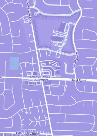 Street map around Video Game & Music Exchange, Columbus
