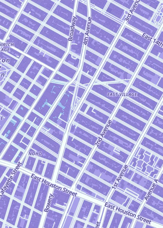 Street map around Videogamesnewyork, 202 E 6th St, New York, NY