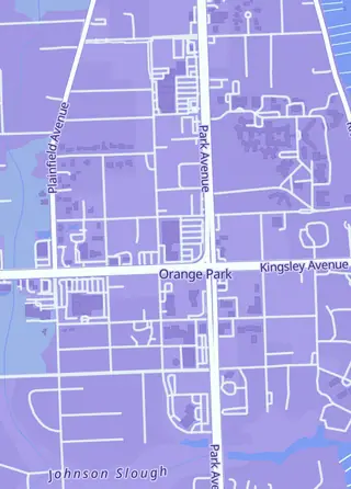 Street map around Vortex Cards & Games, Orange Park
