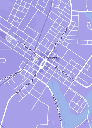 Street map around Wades World Gaming LLC, Carrollton