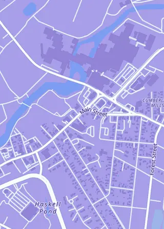 Street map around Weekend Anime, Westbrook