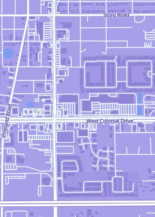 Street map around Winter Card'N Collectibles, Winter Garden