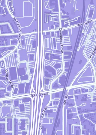 Street map around Wizards of the West, Murray
